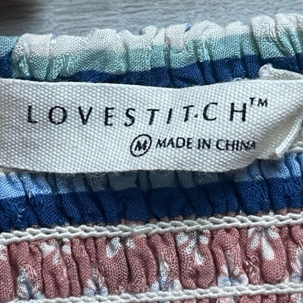 Lovestitch Floral Spaghetti Strap Patchwork Hi-low Dress - Picture 4 of 5